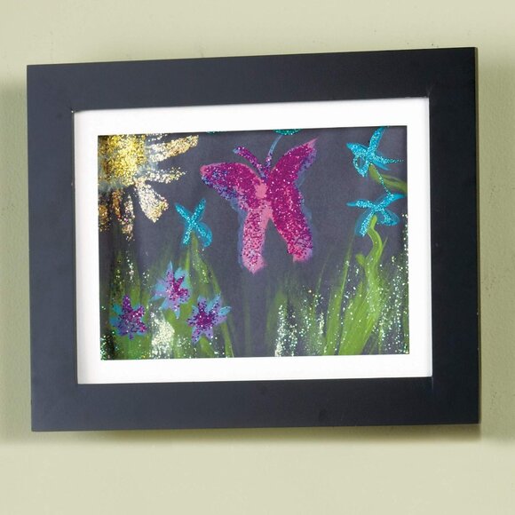 Interchangeable Artwork Frame w/ Storage – 9" x 12" Black - Picture 5 of 5